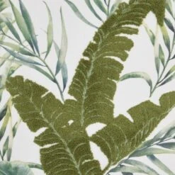 18"x18" Life Styles Towel Embroidered Palm Leave Square Throw Pillow Green - Mina Victory -Decor Haven Store GUEST 9899a345 4802 4319 83fe f181c2bd9660