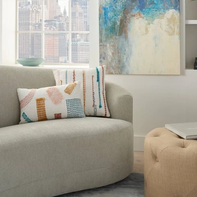 Life Styles Woven Patches Throw Pillow - Mina Victory 7 Life Styles Woven Patches Throw Pillow - Mina Victory - Image 5