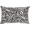 Reversible Indoor/Outdoor Rose And Zebra Print Throw Pillow Black/White - Mina Victory -Decor Haven Store GUEST 9a5936d2 c02d 4c03 9574 5e655ee5df92
