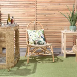 18"x18" Reversible Indoor/Outdoor Jungle And Cubes Pattern Square Throw Pillow - Mina Victory -Decor Haven Store GUEST 9e8eda5d d6d8 4982 8887 f1ddbd26e035