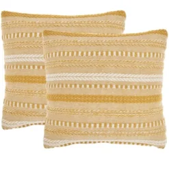 Mina Victory Life Styles Stonewash Braided Pillow Cover Set Of 2 -Decor Haven Store GUEST 9f10d1b5 3cb3 4438 93e8 241b402ae42a
