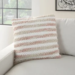 20"x20" Oversize Life Styles Ombre Woven Striped Square Throw Pillow - Mina Victory -Decor Haven Store GUEST a59cc215 48a3 4eaa 8af9 0bf90a545933