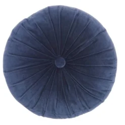 16" Ruched Velvet Round Throw Pillow - Mina Victory 20 16" Ruched Velvet Round Throw Pillow - Mina Victory -Decor Haven Store GUEST a70f98a4 d7b9 4d29 ae08 f142a0d832e8
