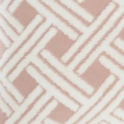 20"x20" Oversize Faux Shearling Fur Jacquard Basketweave Square Throw Pillow - Mina Victory -Decor Haven Store GUEST af477e57 7301 4bc6 b860 78e4fc7c0381