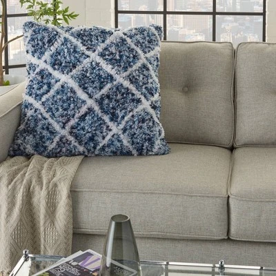 24"x24" Life Styles Sprinkle Dye Lattice Throw Pillow - Mina Victory 5 24"x24" Life Styles Sprinkle Dye Lattice Throw Pillow - Mina Victory - Image 3