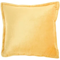 20"x20" Oversize Sofia Solid Velvet Flange Square Throw Pillow - Mina Victory -Decor Haven Store GUEST b3759b1e fe1b 401f ad2d 4461521215de