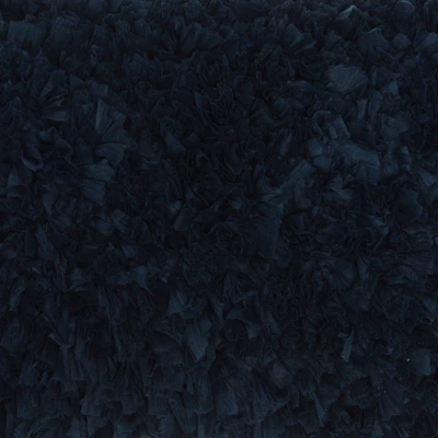 14"x20" Oversize Shag Chindi Short Cut Lumbar Throw Pillow Navy - Mina Victory 8 14"x20" Oversize Shag Chindi Short Cut Lumbar Throw Pillow Navy - Mina Victory - Image 6