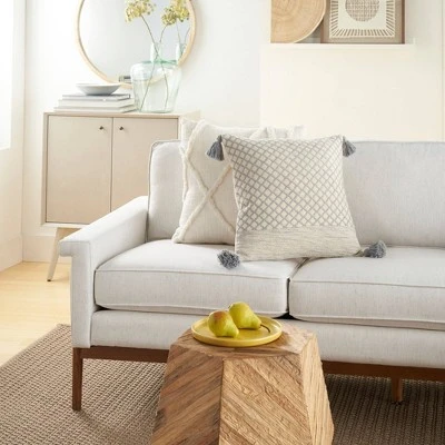 18"x18" Life Styles Lattice With Tassels Square Throw Pillow - Mina Victory 5 18"x18" Life Styles Lattice With Tassels Square Throw Pillow - Mina Victory - Image 3