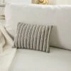 10"x14" Luminescence Beaded Vertical Striped Lumbar Throw Pillow Pewter - Mina Victory 1 10"x14" Luminescence Beaded Vertical Striped Lumbar Throw Pillow Pewter - Mina Victory -Decor Haven Store GUEST be5af588 cdf1 4afe 9dbe bd93ab063a62
