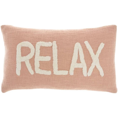 12"x21" Oversize Life Styles 'Relax' Tufted Lumbar Throw Pillow - Mina Victory 9 12"x21" Oversize Life Styles 'Relax' Tufted Lumbar Throw Pillow - Mina Victory - Image 7