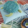 Mina Victory Plush Lines Plush Turtle 13" X 14" Turquoise Throw Pillow -Decor Haven Store GUEST c3360652 2953 4d4c bbe8 cd97db035e9e