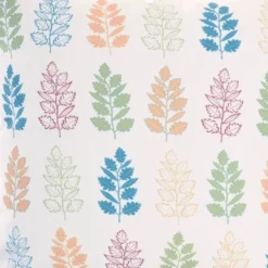 18"x18" Reversible Indoor/Outdoor Leaves And Chevron Print Square Throw Pillow - Mina Victory -Decor Haven Store GUEST c3751b24 421f 4b81 a758 6caa6eed4f5d