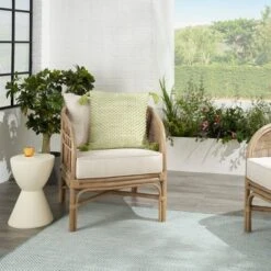 18"x18" Loops Striped Square Throw Pillow With Tassels - Mina Victory -Decor Haven Store GUEST d209e68e 1f50 4813 a22b b0d66becd573