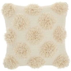 18"x18" Life Styles Tufted Pom Poms Square Throw Pillow - Mina Victory -Decor Haven Store GUEST d441a54d 5985 4e70 badc e0770d5566d5