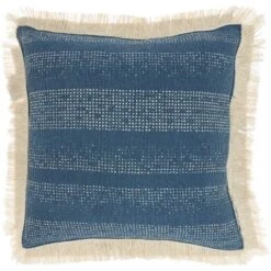 18"x18" Life Styles Stonewash Square Throw Pillow With Fringe - Mina Victory -Decor Haven Store GUEST dc690149 28ce 42ae bcc3 a76790b449fc