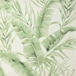 18"x18" Reversible Indoor/Outdoor Banana Leaf And Chevron Print Square Throw Pillow - Mina Victory -Decor Haven Store GUEST dc9ce684 9aa4 44cb 9e0f 2428bd59d19f