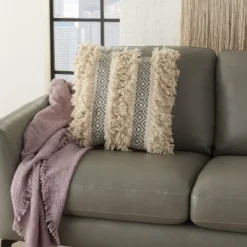 Mina Victory Life Styles Diamond Stripe Texture Throw Pillow 12 Mina Victory Life Styles Diamond Stripe Texture Throw Pillow -Decor Haven Store GUEST e3aba0d7 e081 467b 9f86 ba8b1ed52b81