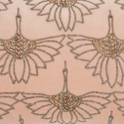 12"x20" Sofia Beaded Flowers Lumbar Throw Pillow - Mina Victory 3 12"x20" Sofia Beaded Flowers Lumbar Throw Pillow - Mina Victory