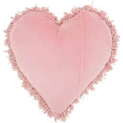 Shag Frame Heart Throw Pillow Pink - Mina Victory -Decor Haven Store GUEST ec6a7e29 14b6 4aa9 b289 b3d78a868ce9