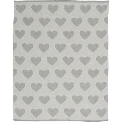 Mina Victory Plush Lines Metallic Hearts 30" X 40" Indoor Throw Blanket 5 Mina Victory Plush Lines Metallic Hearts 30" X 40" Indoor Throw Blanket - Image 3