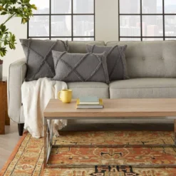 Life Styles Distressed Diamond Throw Pillow - Mina Victory -Decor Haven Store GUEST ed34c8ae ad90 4526 aff8 254bf03fc88a