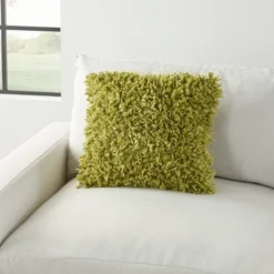 17"x17" Shag Chindi Short Cut Square Throw Pillow Lime - Mina Victory 12 17"x17" Shag Chindi Short Cut Square Throw Pillow Lime - Mina Victory -Decor Haven Store GUEST edd65b2e 211d 41e7 a00e cf1758a02ad0