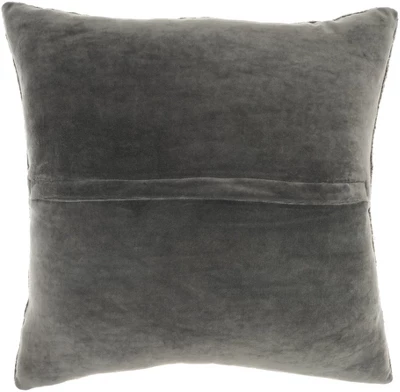 Mina Victory Luminescence Beaded Vert Stripes 20" X 20" Pewter Indoor Throw Pillow 3 Mina Victory Luminescence Beaded Vert Stripes 20" X 20" Pewter Indoor Throw Pillow