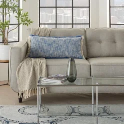 14"x30" Life Styles Woven Fringe Lumbar Throw Pillow - Mina Victory -Decor Haven Store GUEST f15c5e7e b82e 4c7c 98ff f306cb5b7479