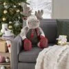 Mina Victory Plush Lines Holiday Moose 22" X 26" Brown Indoor Plush Animal -Decor Haven Store GUEST f1eec79a 2649 4cb8 8de3 07d5b6b04aa8