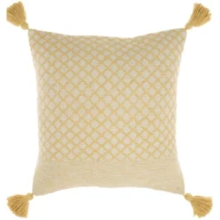 18"x18" Life Styles Lattice With Tassels Square Throw Pillow - Mina Victory 17 18"x18" Life Styles Lattice With Tassels Square Throw Pillow - Mina Victory -Decor Haven Store GUEST f37339fc 54d7 4ae9 8b17 b8ac66100bdd