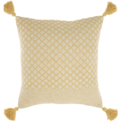 18"x18" Life Styles Lattice With Tassels Square Throw Pillow - Mina Victory 10 18"x18" Life Styles Lattice With Tassels Square Throw Pillow - Mina Victory - Image 8