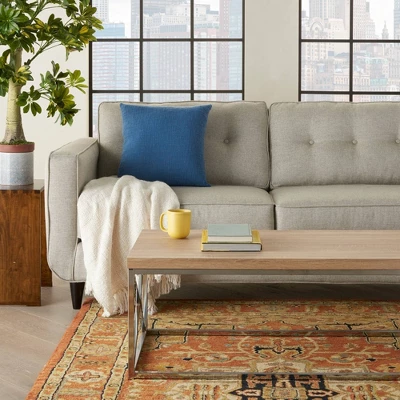 Life Styles Solid Woven Cotton Throw Pillow - Mina Victory 5 Life Styles Solid Woven Cotton Throw Pillow - Mina Victory - Image 3