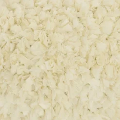 17"x17" Shag Chindi Short Cut Square Throw Pillow Ivory - Mina Victory -Decor Haven Store GUEST f76e2344 4de5 4cf9 9728 5fbdd2c77f8b