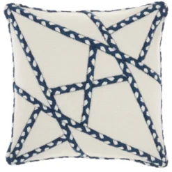 18"x18" Woven Braided Geometric Outdoors Square Throw Pillow - Mina Victory 22 18"x18" Woven Braided Geometric Outdoors Square Throw Pillow - Mina Victory -Decor Haven Store GUEST fe6f4836 9502 4b3c b71a 333186f0b56a