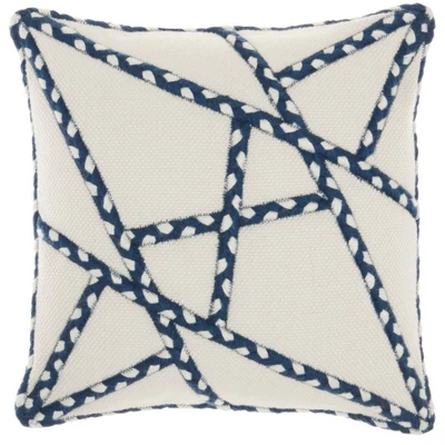 18"x18" Woven Braided Geometric Outdoors Square Throw Pillow - Mina Victory 12 18"x18" Woven Braided Geometric Outdoors Square Throw Pillow - Mina Victory - Image 10